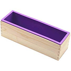 Rectangular Soap Silicone Mold with Wood Box